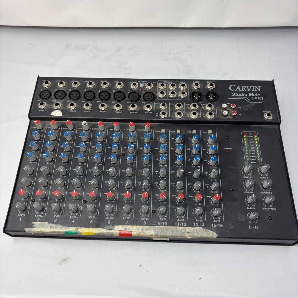 Carvin Studio Mate SM162 16-Channel Analog Mixer Rackmount Made In USA Pro Audio